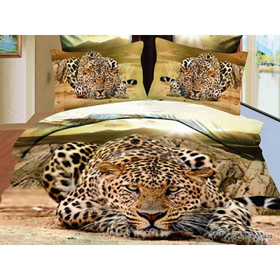 Комплект постельного белья Cheetah сатин 3D эффект 
