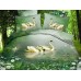 Комплект постельного белья Swans Lake сатин 3D эффект 