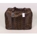 Дорожная сумка Alexander Dennis коричневая текстиль