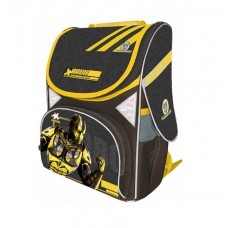 Школьный рюкзак для мальчиков каркасный Class Fast Racing жёлтый с черным размер 340x140x260 Чехия