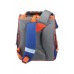 Школьный каркасный рюкзак для мальчиков Rainbow Off Road серо-синий размер 340x140x250
