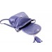 Женская сумка Дафна натуральная кожа синяя (Италия)
