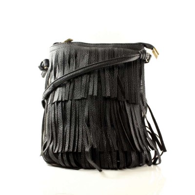 Женская сумочка Пелагея черная кожзам 