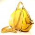 Женская сумка рюкзак Гармония желтая кожзам