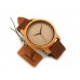 Мужские бамбуковые часы Bobo Bird коричневые