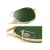 Мужские солнцезащитные очки Original Pilot Green Gold черные