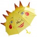 Детский зонтик-трость Солнышко желтый