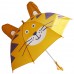 Детский зонтик-трость Тигренок желтый