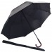 Мужской зонт-трость Bertone черного цвета 