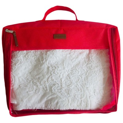 Большая дорожная сумка-органайзер для вещей Сюзанна красного цвета