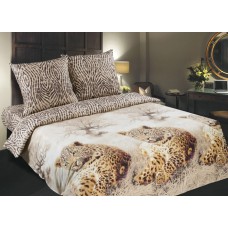 Комплект постельного белья Леопарды поплин 